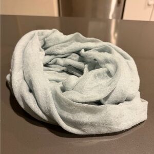 RH 100% Cashmere Light Blue Scarf